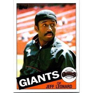1985 Topps #619 Jeff Leonard